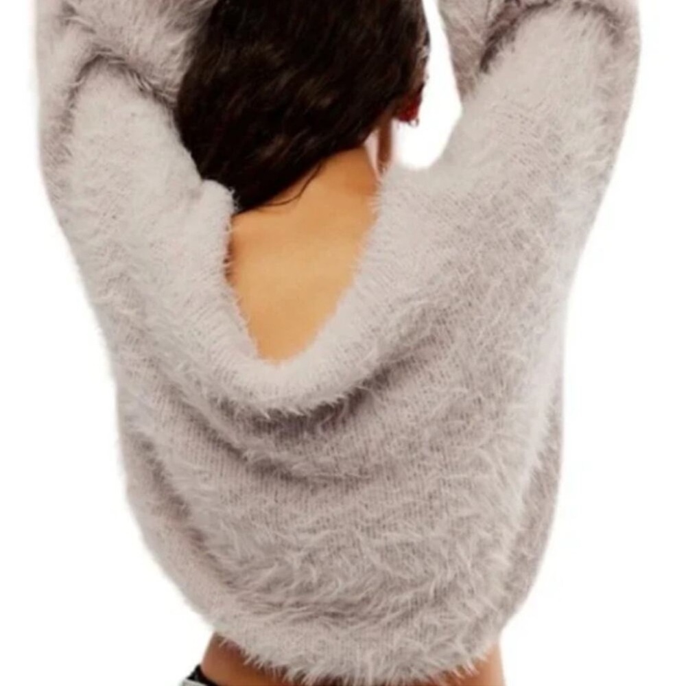 Free People Flurry Sweater in Lilac Frost - Picture 2 of 9